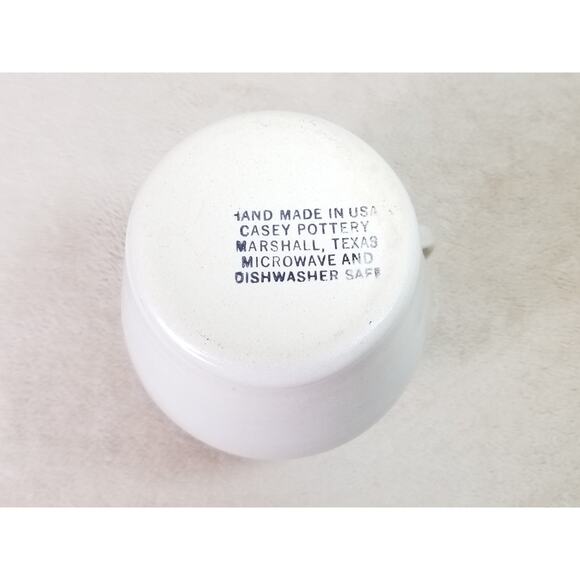 Casey Art Pottery Pitcher Heart Wreath 7" Hand Painted Made in USA Vintage - Picture 12 of 14